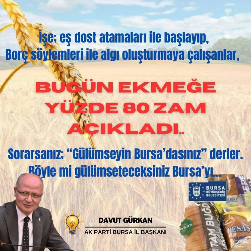 Ak Parti Bursa İl Başkanı Davut Gürkan