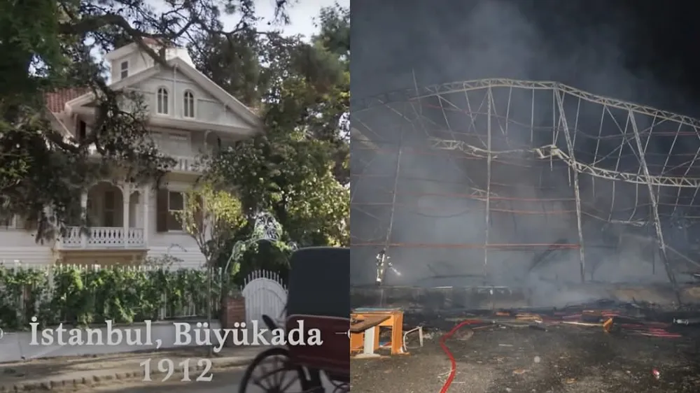 “Şakir Paşa Ailesi: Mucizeler ve Skandallar” Dizisinin Setinde Yine Yangın Çıktı..